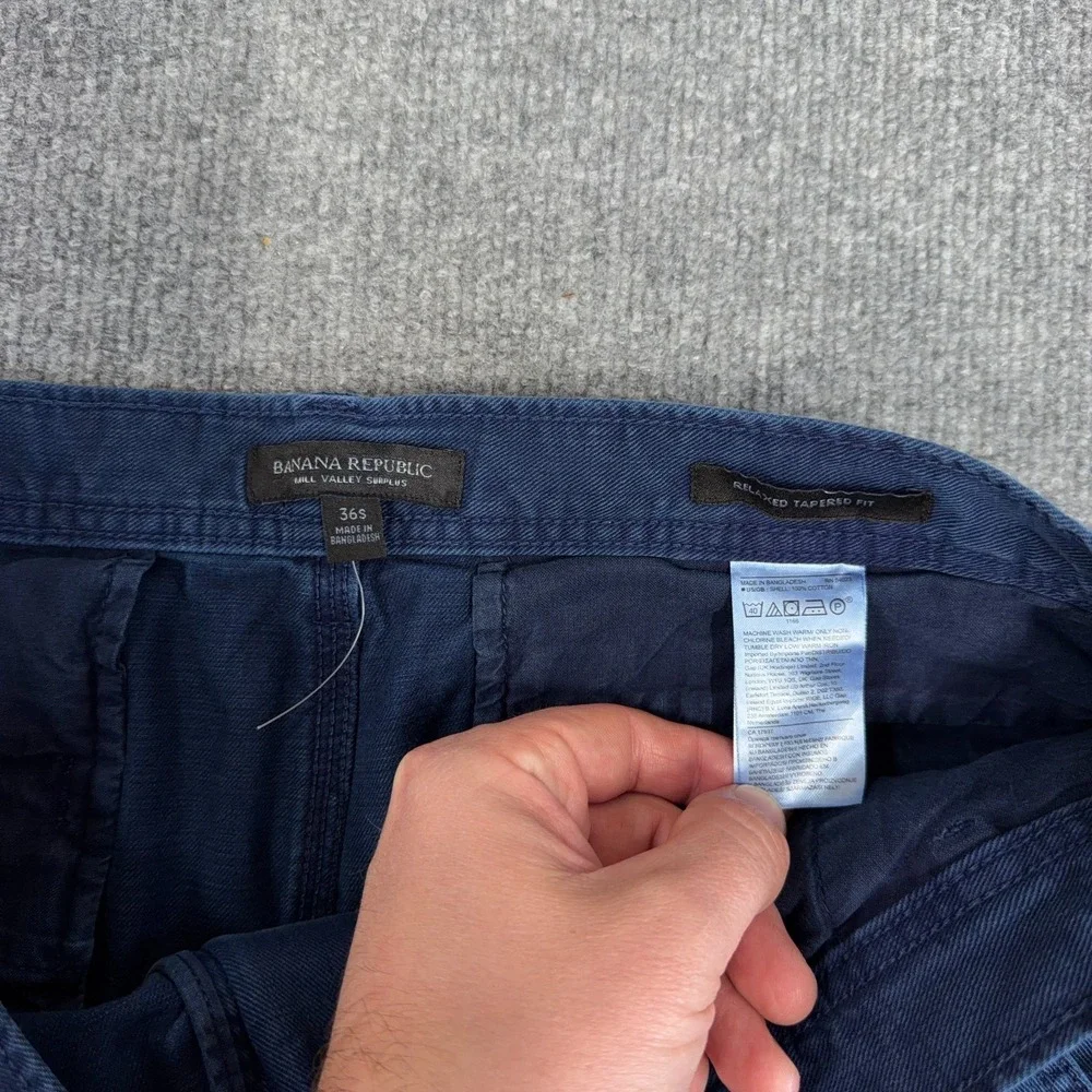Banana Republic Pants Men 36x30 Mill Valley Surplus Garment Dyed Relaxed Tapered